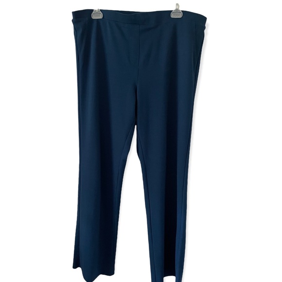 IMAN Blue Bootcut Pull On Pant Size XL Short - Picture 2 of 7